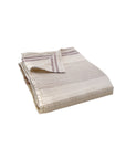 Musselin Decke Nils beige-schlamm, 140x200 cm