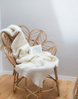 Alpaca Decke Simba creme, 130x180 cm