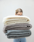 Alpaca Decke Simba taupe, 130x180 cm