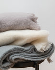 Alpaca Decke Simba taupe, 130x180 cm