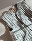 Musselin Weste mit Streifen, One Size