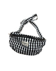 Gürteltasche Vichy, schwarz-weiss