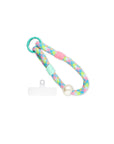 kurze Handykette Segeltau bunt-mintgrün, ca. 31x3 cm