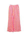 Sommerhose gestreift pink-orange-weiss, One Size