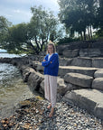 Strickjacke köngisblau, One Size