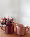 Tasse blossom striped, 11.5 x 6.5 cm