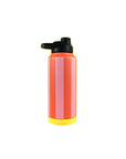 Trinkflasche Stripes feuerrot/rosa/gelb, 1000 ml
