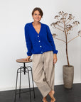 Strickjacke köngisblau, One Size
