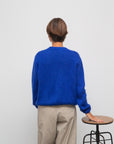 Strickjacke köngisblau, One Size