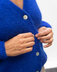 Strickjacke köngisblau, One Size