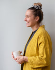 Steppjacke aus Musselin senf, One Size
