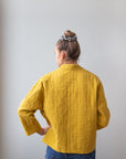 Steppjacke aus Musselin senf, One Size