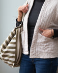 Steppjacke aus Musselin beige, One Size