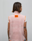 leichte Weste mit Reissverschluss rosa-orange, One Size