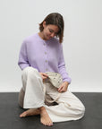 Cardigan lila, One Size