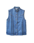 ärmellose Jeansweste blau