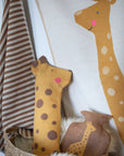 gefülltes Kissen Giraffe gold, 30x80 cm