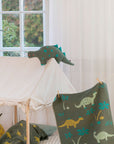 gefülltes Kissen Dino army, 25x70 cm