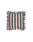 Outdoor-Kissenhülle gestreift Palm Royale rosa/grün, 50 x 50 cm