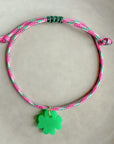Armband Lume Charms - Kleeblatt grün