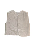Musselin-Weste beige, One Size