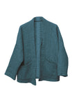 Steppjacke aus Musselin petrol, One Size