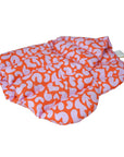 Nackenkissen mit Dinkelfüllung, orange-pink
