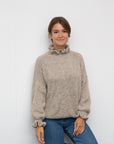 Pullover taupe, One Size