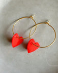Ohrringe Lume Charms - Herz rot