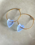 Ohrringe Lume Charms - Herz neonblau