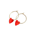 Ohrringe Lume Charms - Herz rot