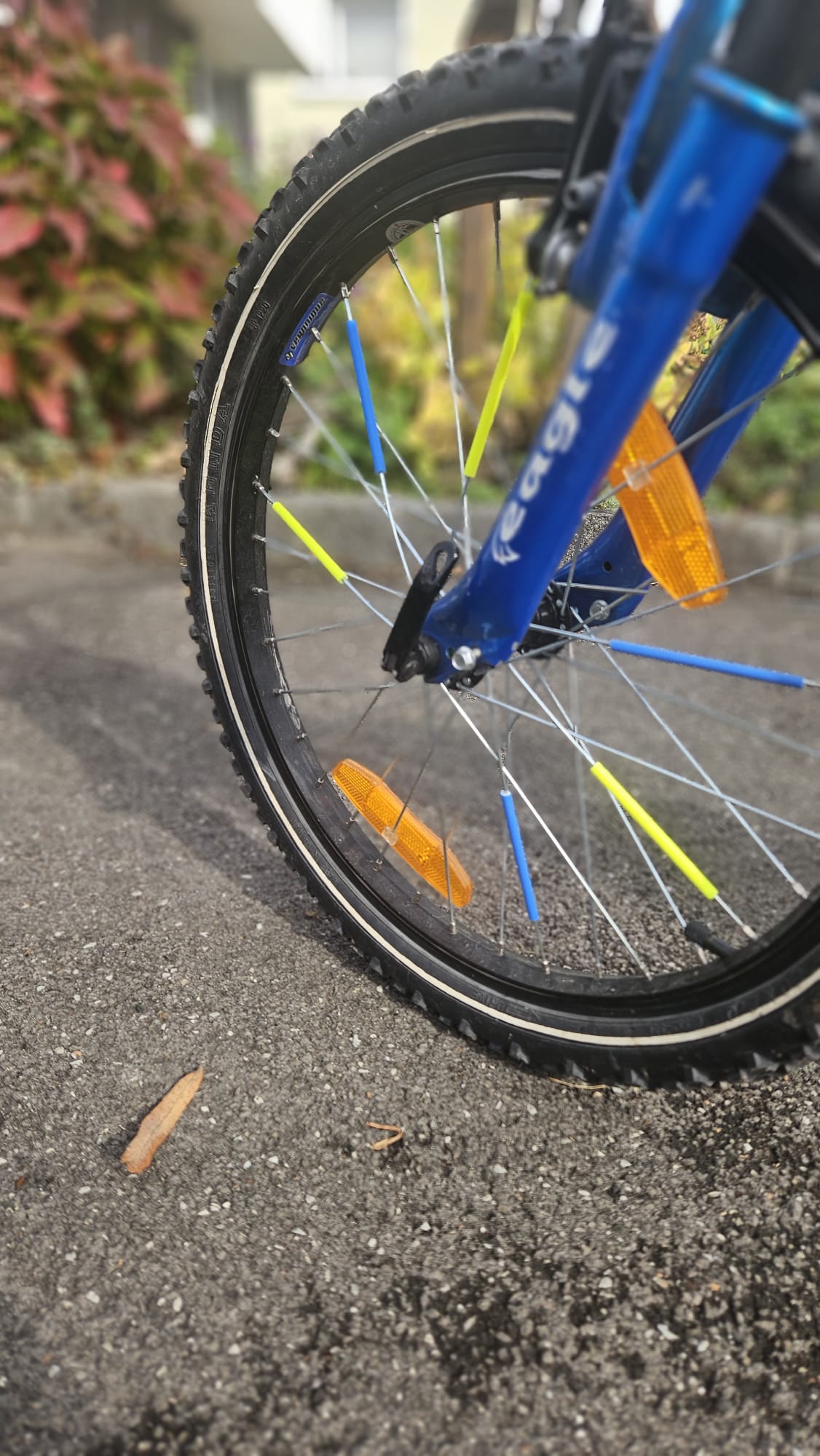 speichenreflektoren mountainbike Speichenreflektoren Set mit 12 Stück, neongelb/blau – zuckerbunt