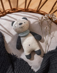 Babyrassel Panda schwarz-weiss, ca. 11 cm