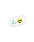 Radiergummi oval, "Hi" gelb/blau