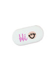 Radiergummi oval, "Hi" rosa,pink