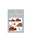 Reflektierende Sticker Ladybug bunt