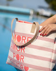 Tasche More Amor altrosa, 65x40 cm