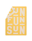 Decke Fun Sun gelb, 140x200 cm