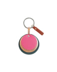 Schlüsselanhänger mehrlagig in petrol-bronze-pink