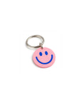 Schlüsselanhänger SMILEY, rosa-blau