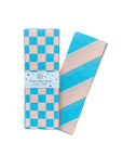 Seidenpapier gemustert himmelblau-pfirsich