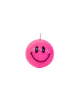 Smiley Kerze pink, Ø 7,5 cm