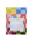 Haftnotizblock Regenbogen-Karos
