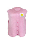 ärmellose Strickweste rosa, One Size