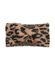 Stirnband Leopardenmuster taupe