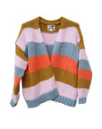 Cardigan bunt gestreift