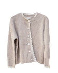 Cardigan mit Spitze ecru, One Size
