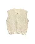 ärmellose Stricktop ecru, One Size