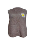 ärmellose Strickweste kastanienbraun, One Size