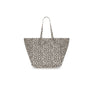 Tasche mit Leopardenmuster natur-schwarz, 50x34x62